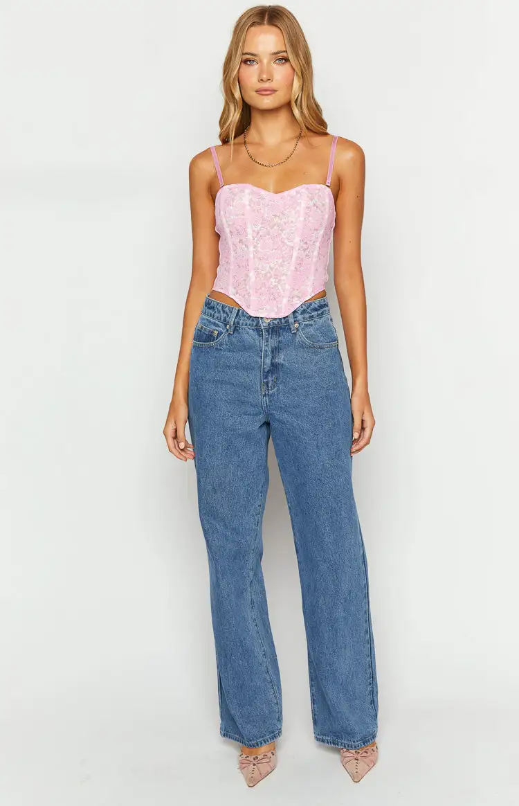 Calliope Mid Wash Mid Rise Slouchy Jeans