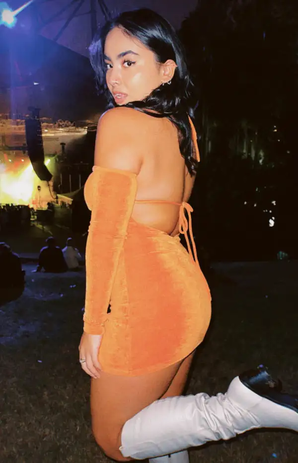 Everlee Orange Mini Dress