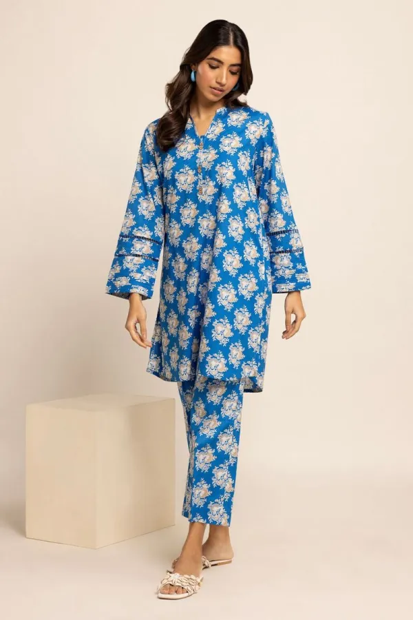 2 Piece | Kurta & Pants | Color Blue