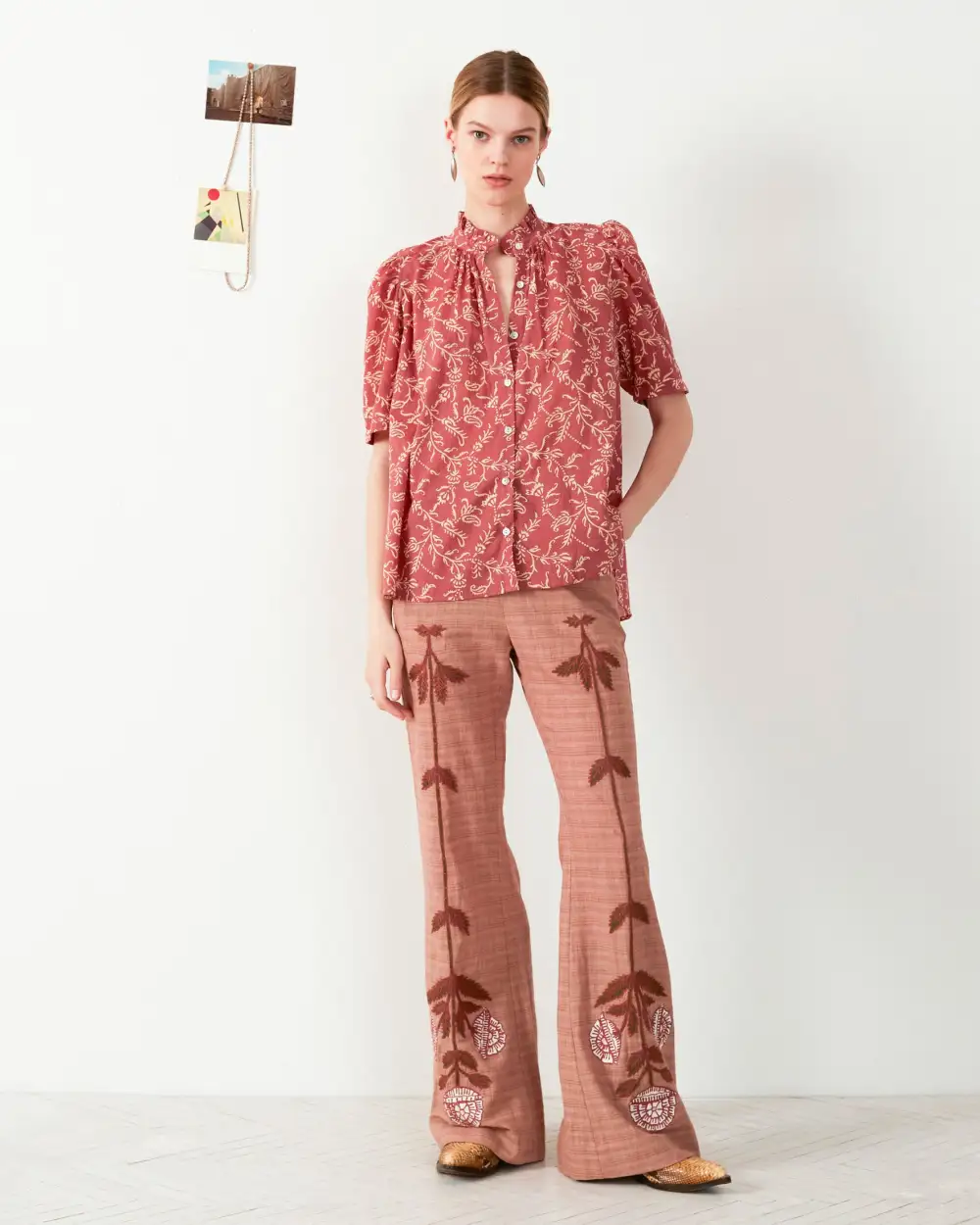 Charlie Jute Embroidered Pant