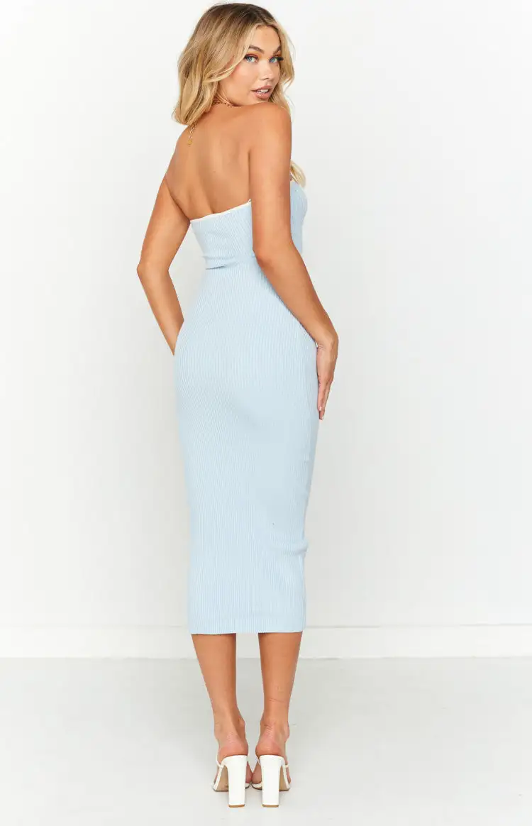 Isobel Blue Midi Dress