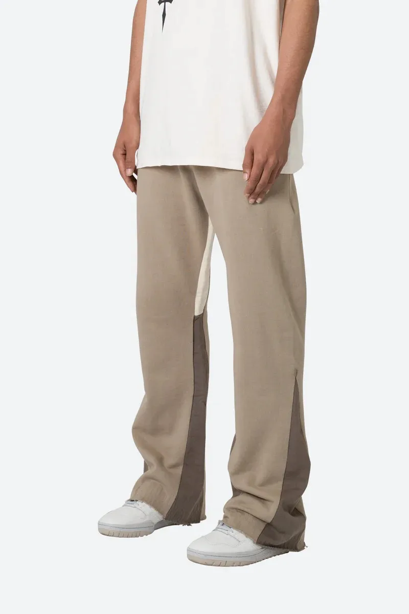 CONTRAST BOOTCUT CASUAL SWEATPANTS