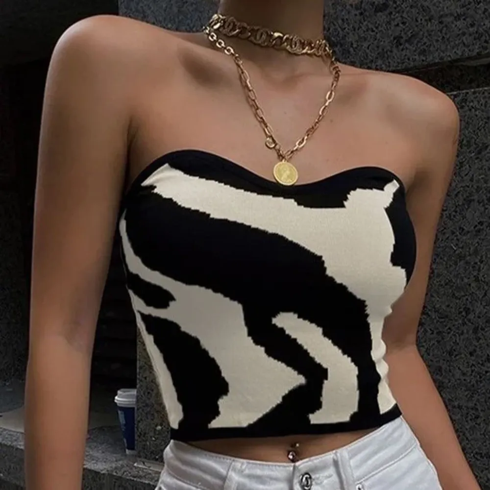 Be Mine Animal Print Crop Top