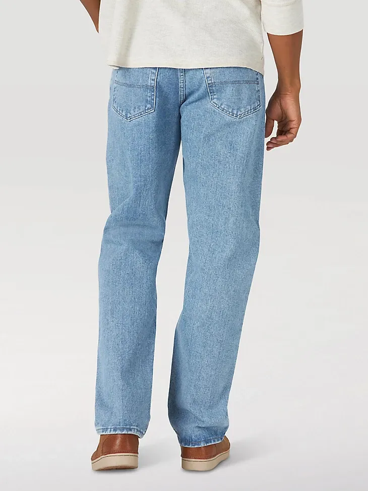 MEN'S WRANGLER AUTHENTICS® RELAXED FIT COTTON JEAN IN VINTAGE STONE