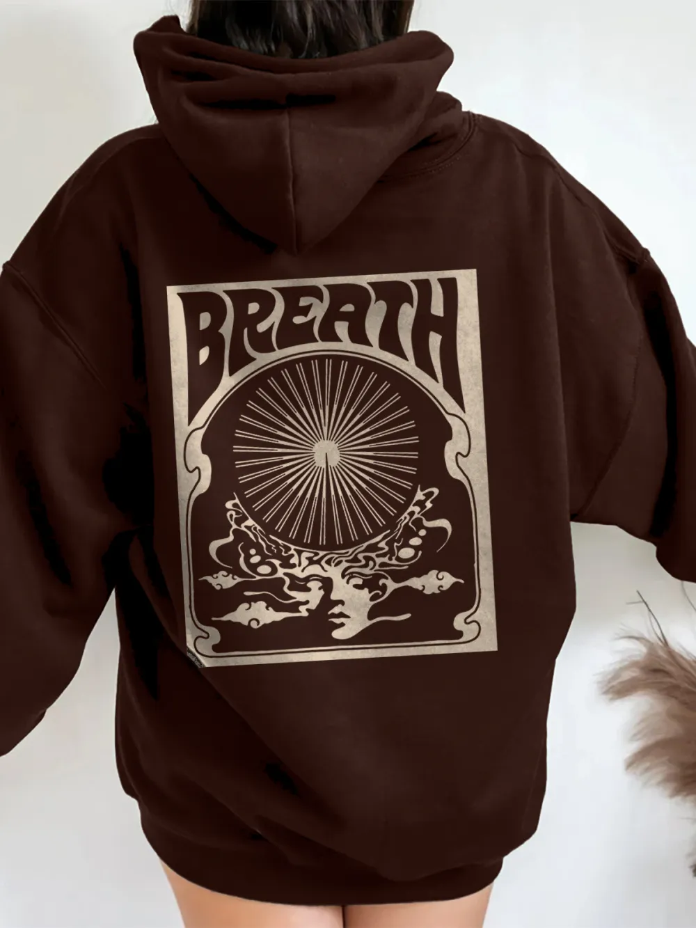 BREATH PATTERN PRINTED HOODIE