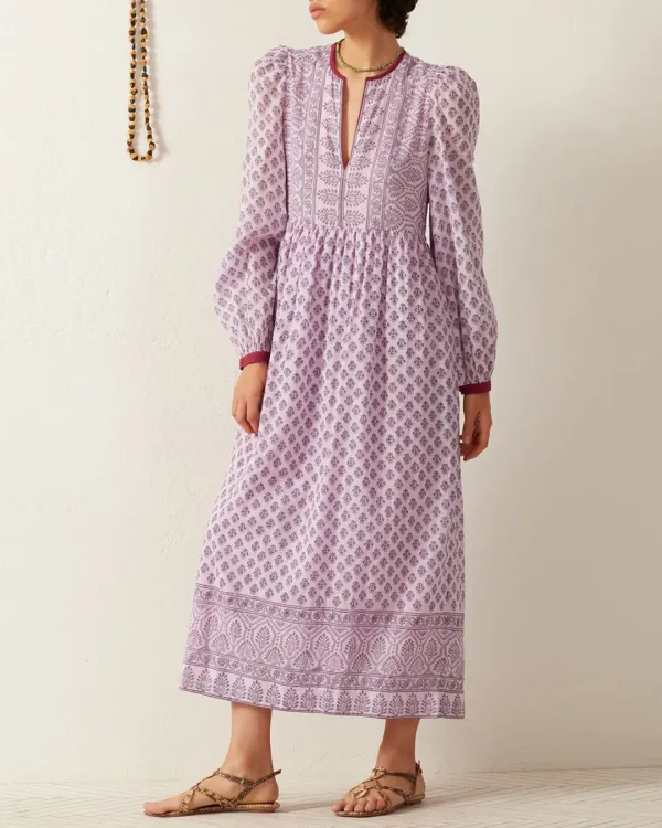 Winifred Lilac Bhutti Dress