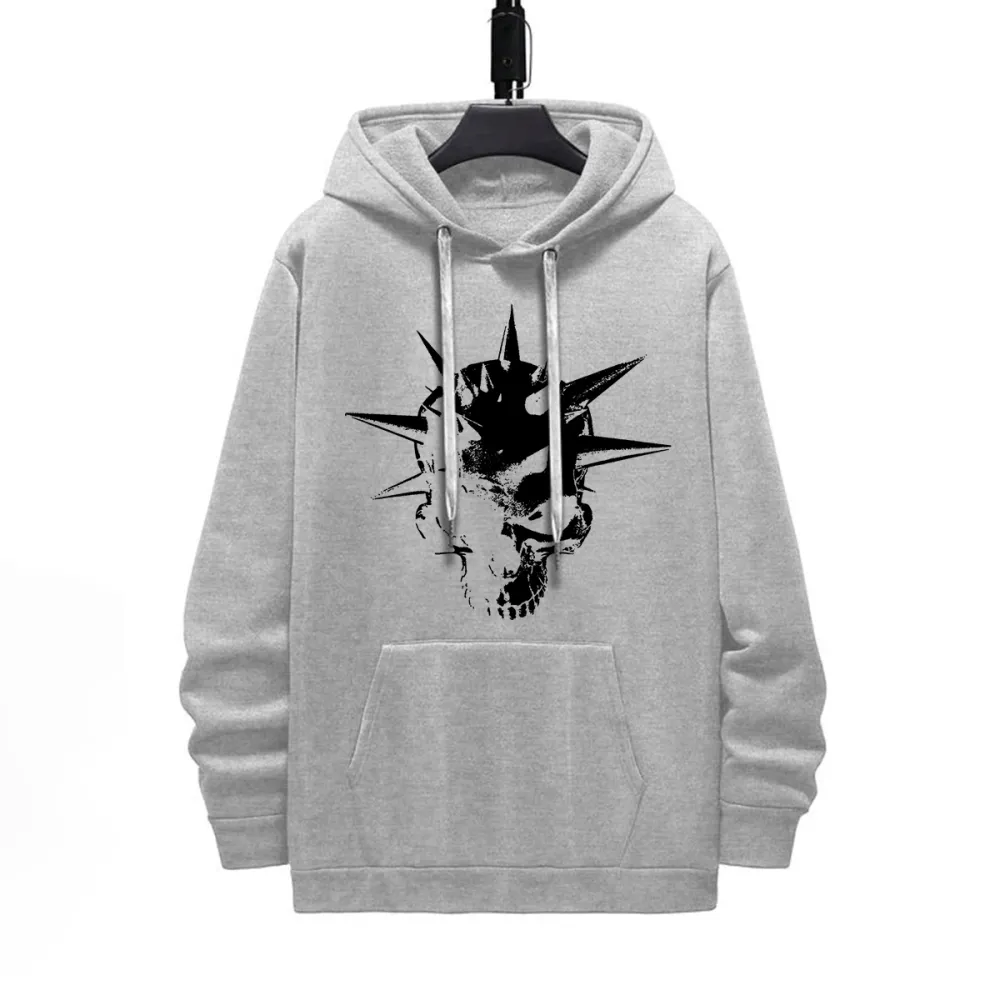 PINHEAD DESIGNED PATTERN PRINTED HOODIE