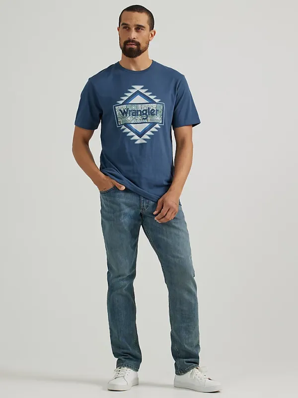 MEN'S FRONT LOGO GRAPHIC T-SHIRT IN MIDNIGHT NAVY