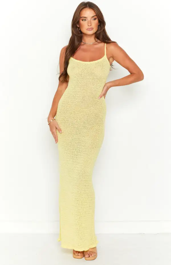 Ezra Yellow Maxi Dress