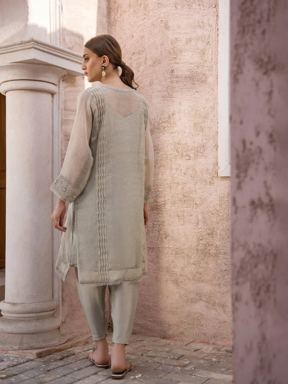 RAYA KURTA W/ SKINNY SHALWAR