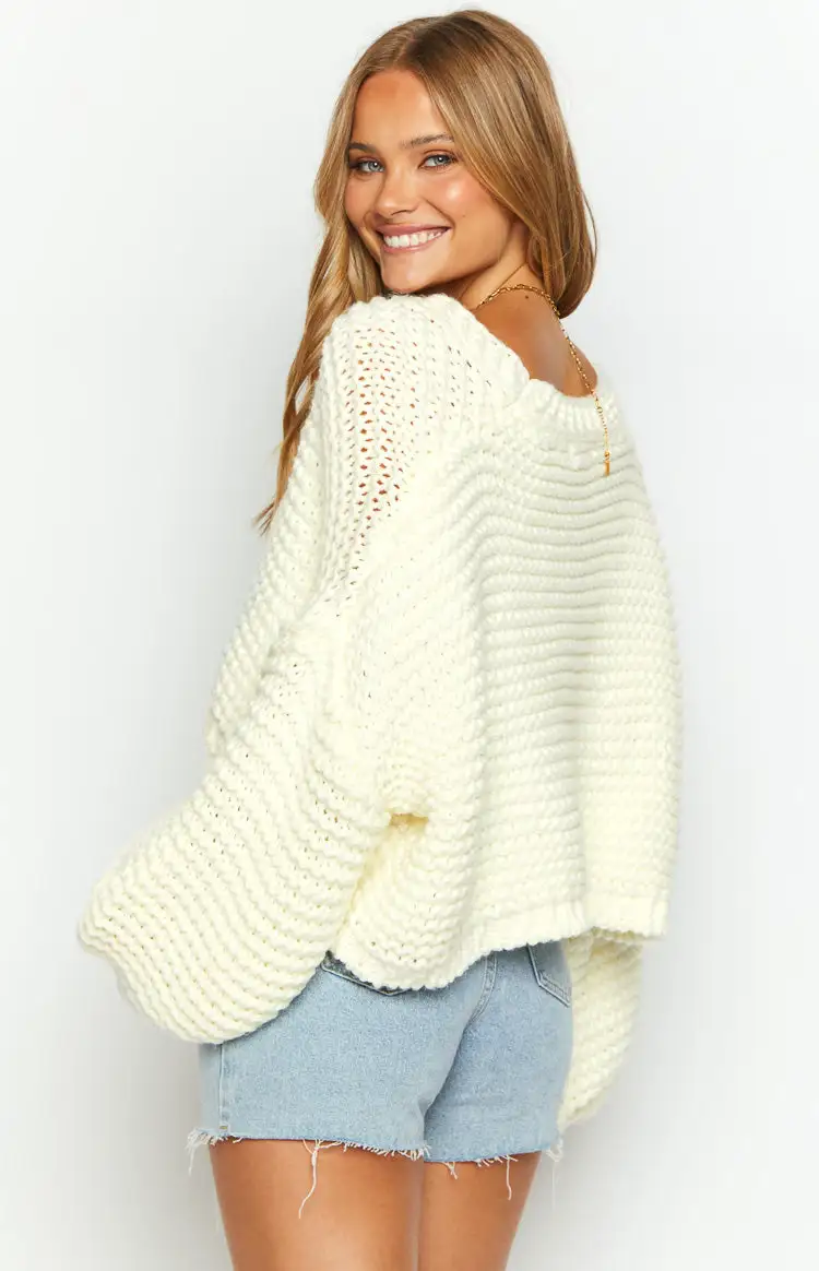 Jen White Knit Cardigan