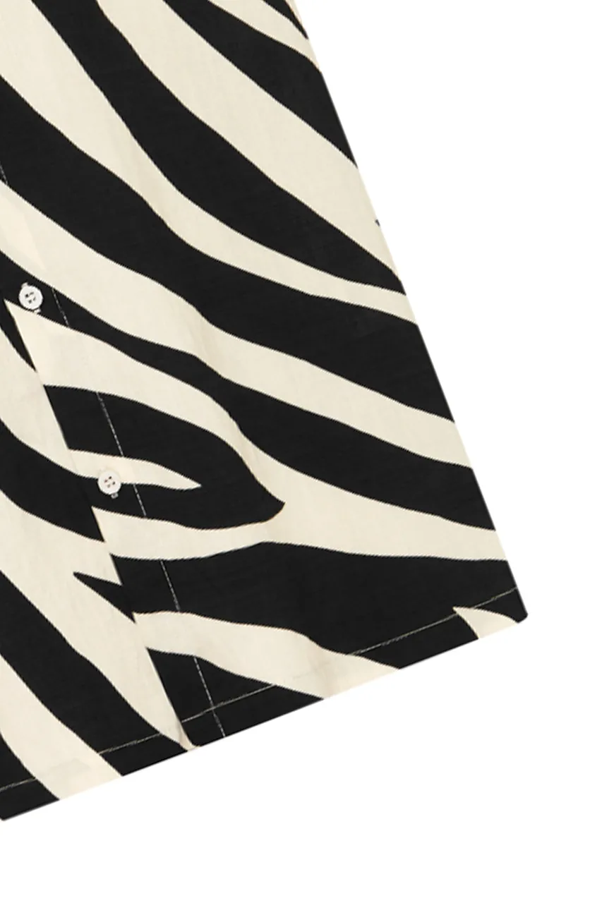 ZEBRA PRINT SHORT SLEEVE ABE Shirt