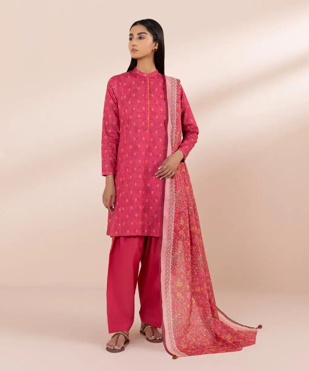 3 Piece - Printed Lawn Suit