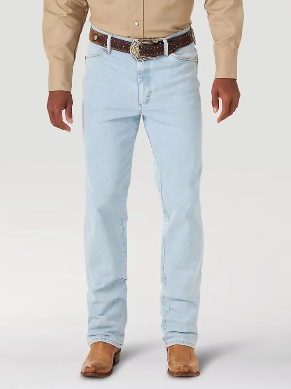 WRANGLER® COWBOY CUT® SLIM FIT ACTIVE FLEX JEANS IN BLEACH