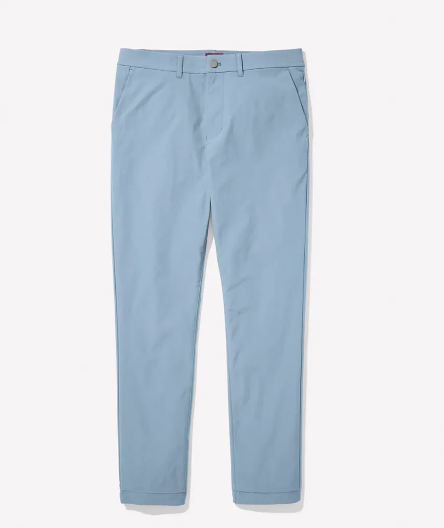 Powder Blue Men's Commuting Trousers