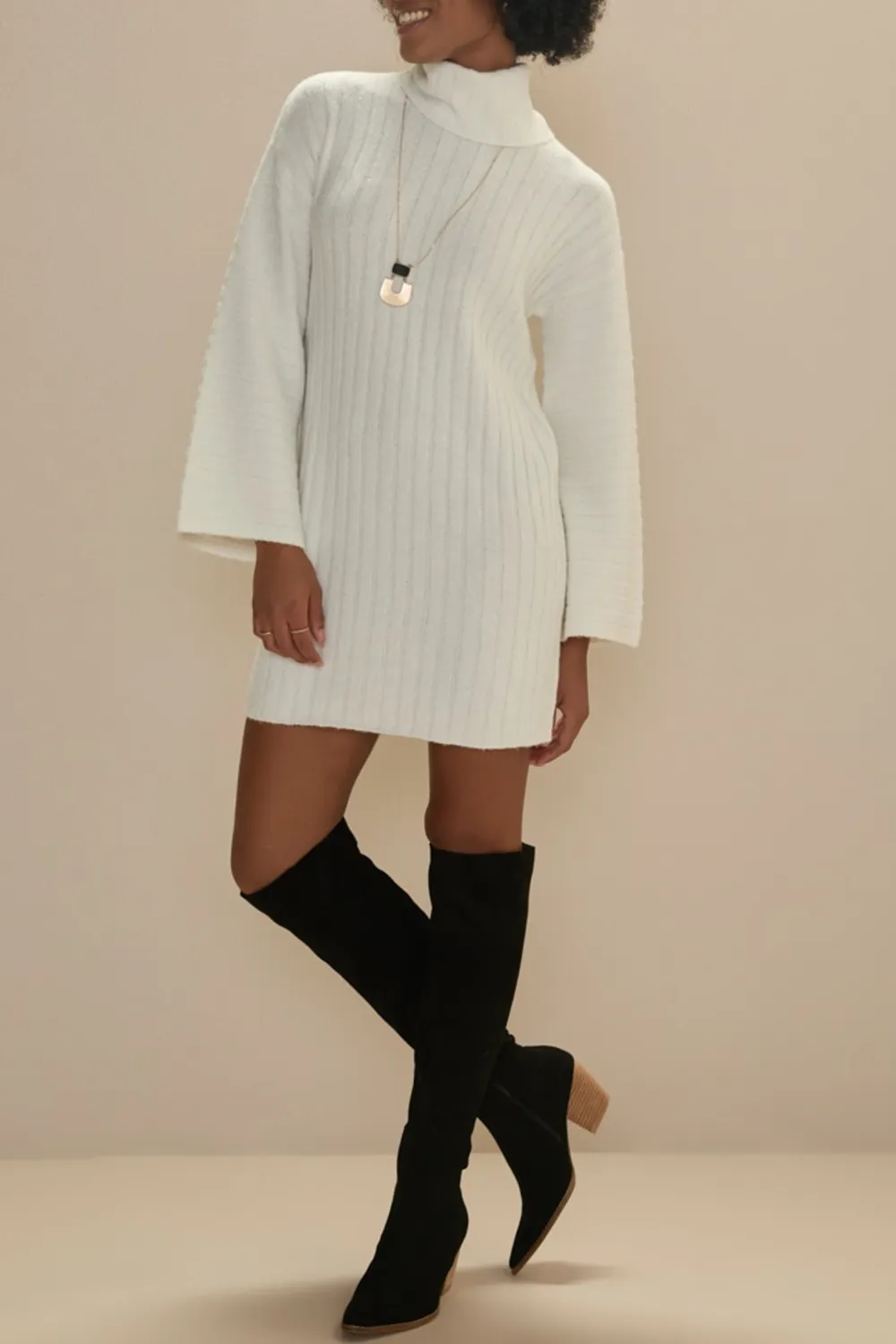 Alisha Fuzzy Sweater Dress