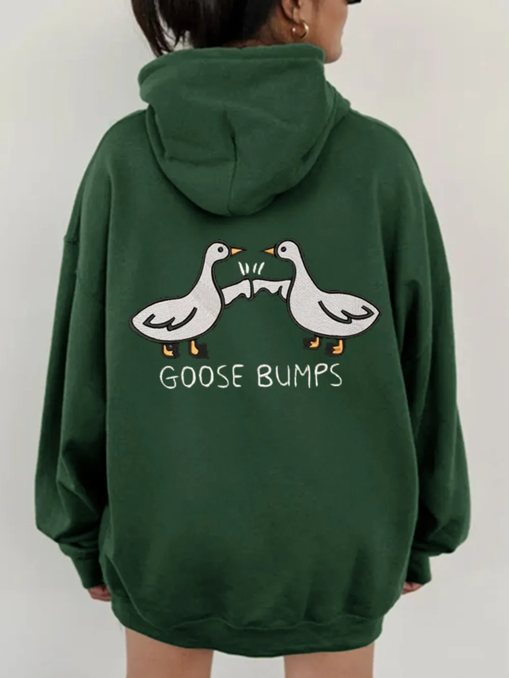 Goose Bumps Pattern Hoodie