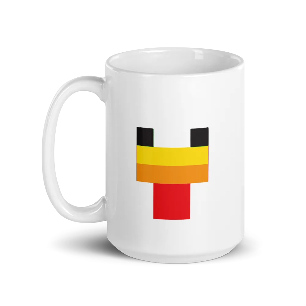 Minecraft Chicken Face White Mug