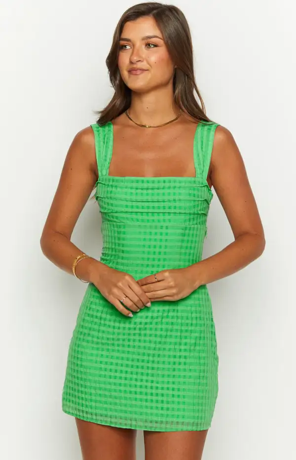 Layla Green Tie Back Mini Dress