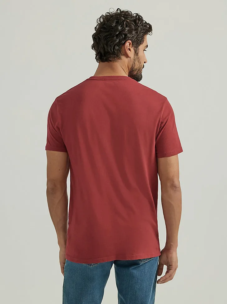 SPIRIT OF THE WEST GRAPHIC T-SHIRT IN BRICK RED