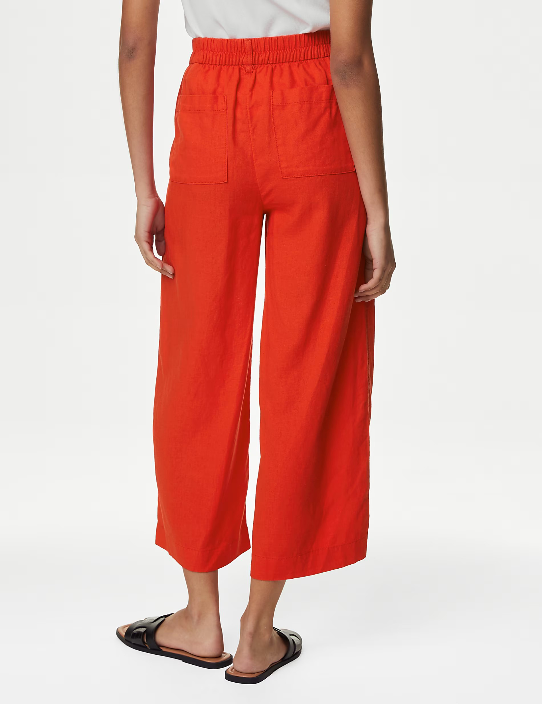 High Waist Slight Stretch Pants