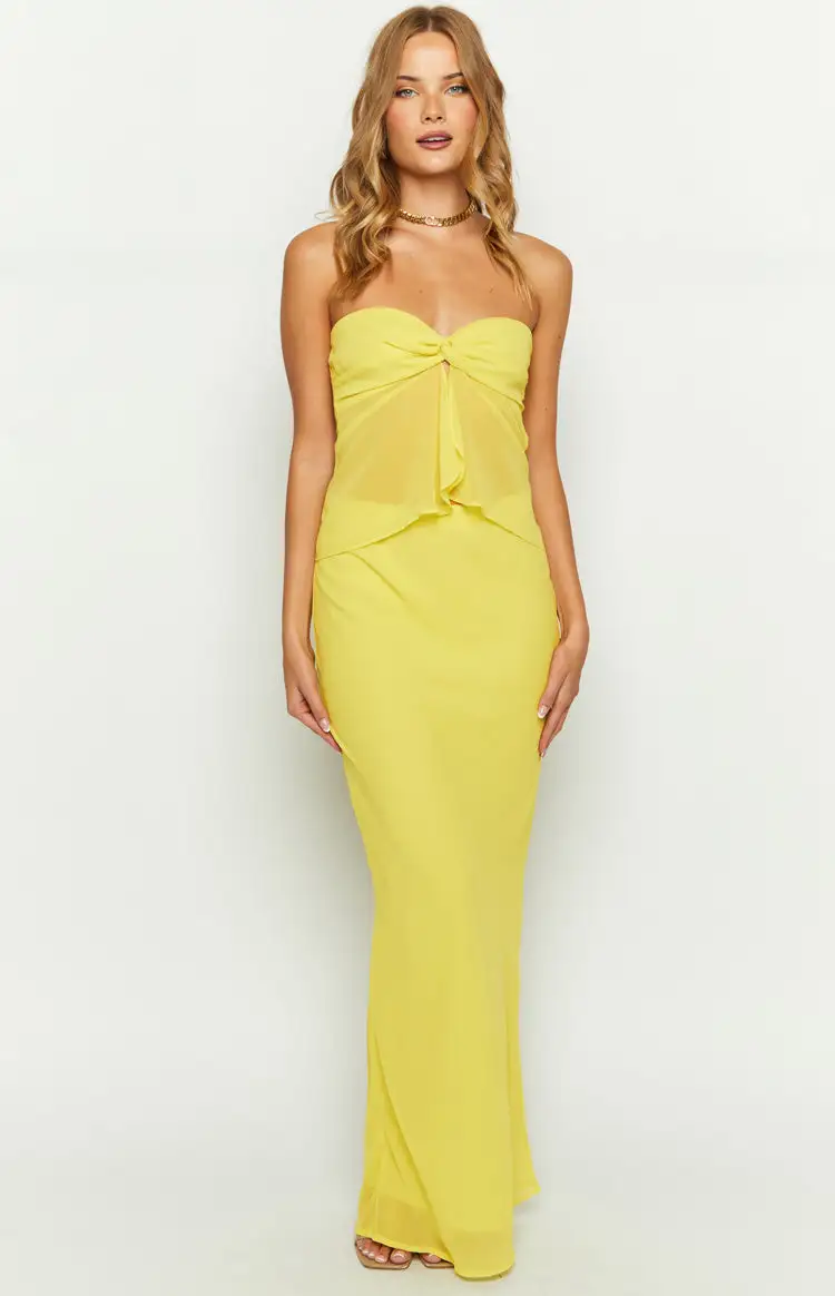 Jacqulin Yellow Maxi Skirt