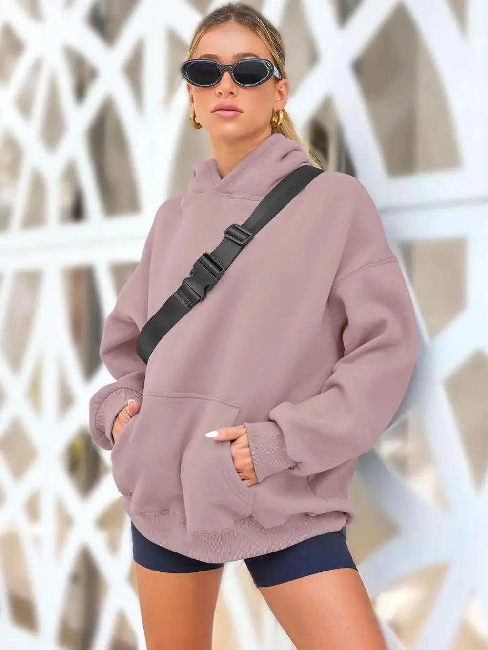 Womens Oversized Hoodies Fleece Sweatshirts Long Sleeve Sweaters Pullover Fall Clothes with Pocket