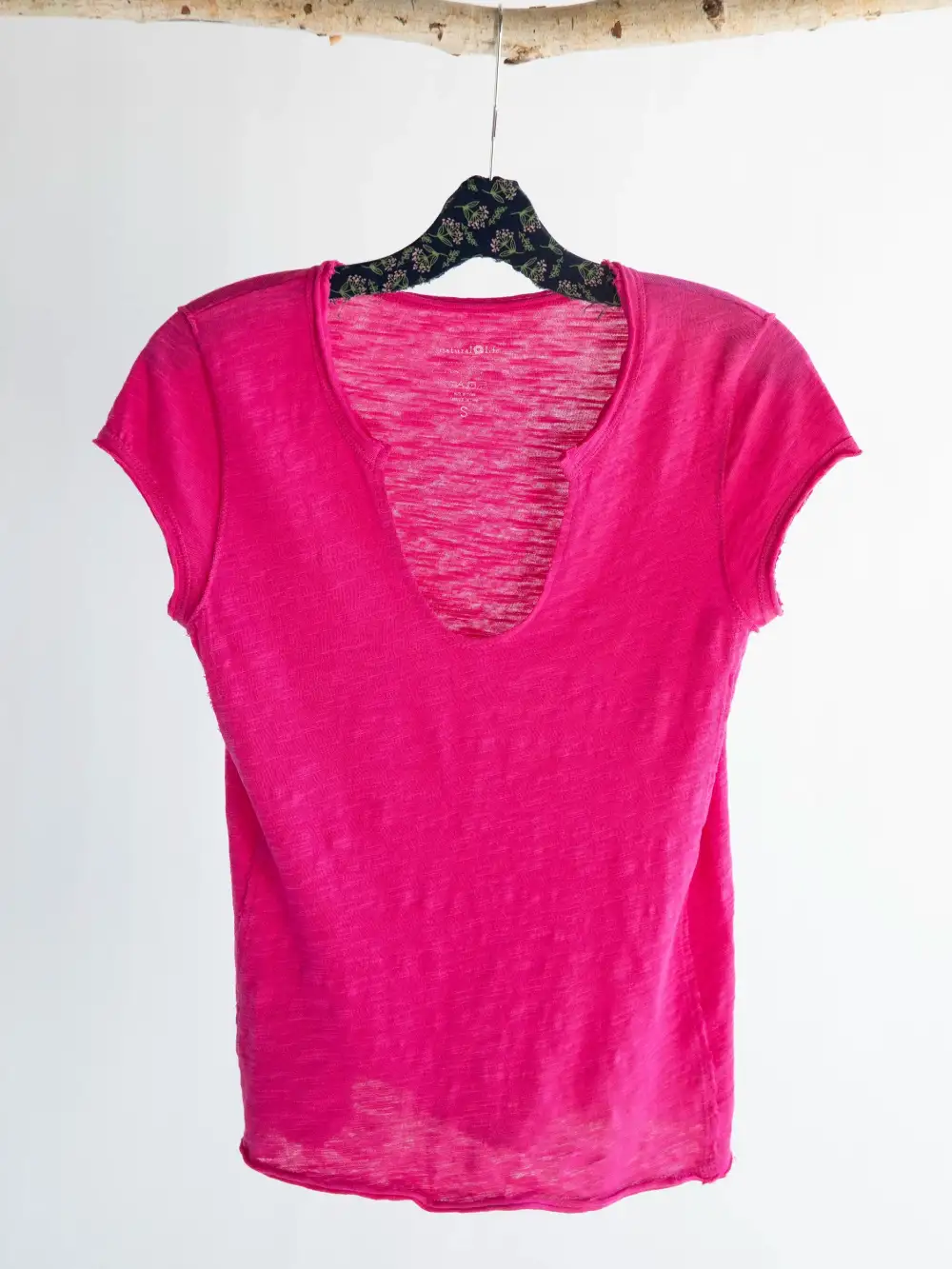 Molly Cotton Tee Shirt - Pink Flambe