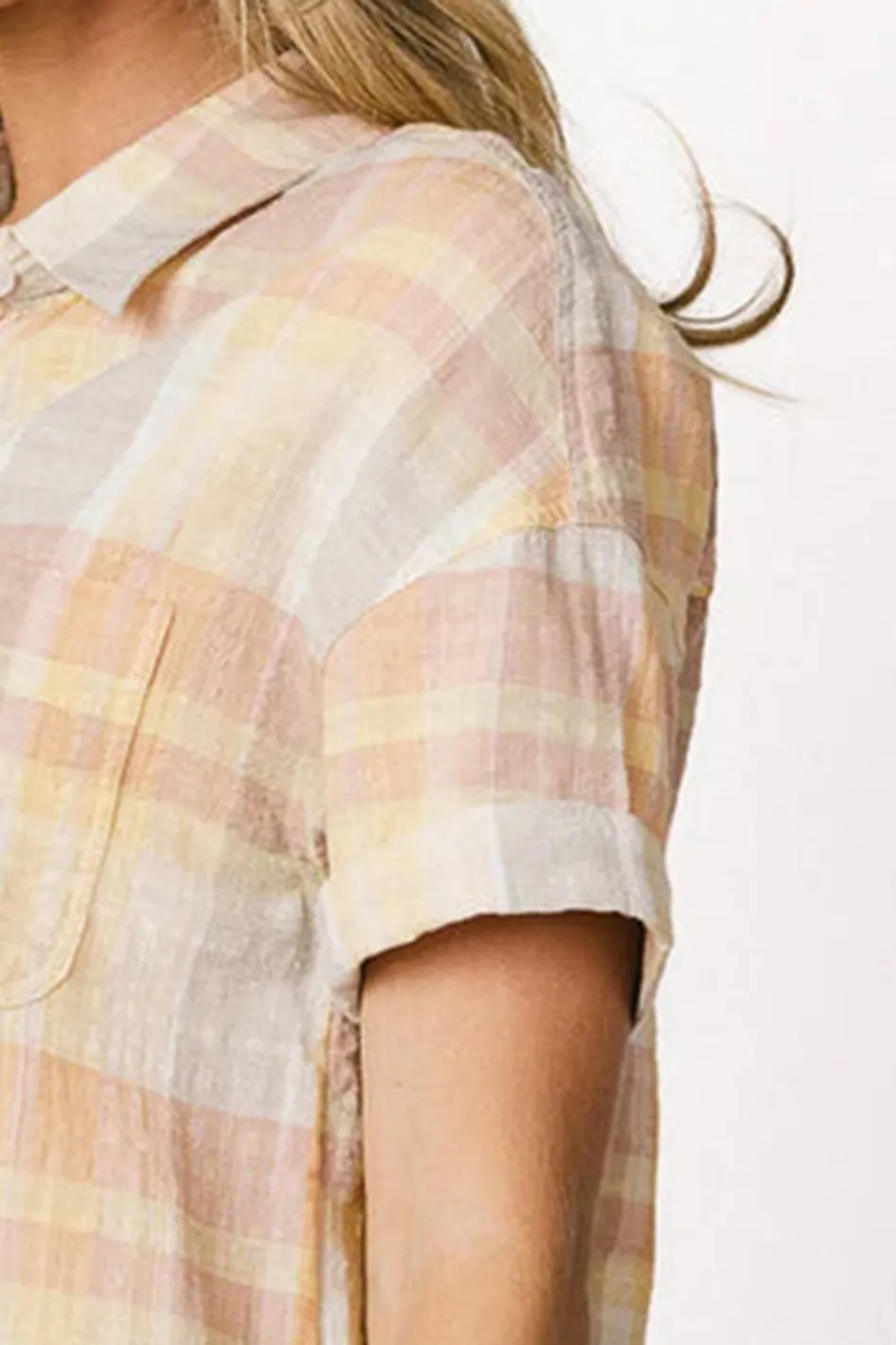 WHIMSY PLAID BUTTON UP