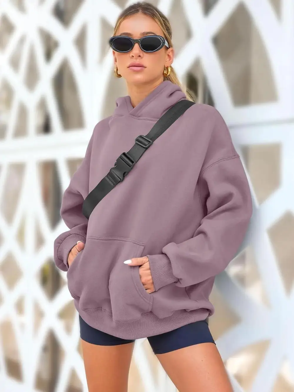 Womens Oversized Hoodies Fleece Sweatshirts Long Sleeve Sweaters Pullover Fall Clothes with Pocket