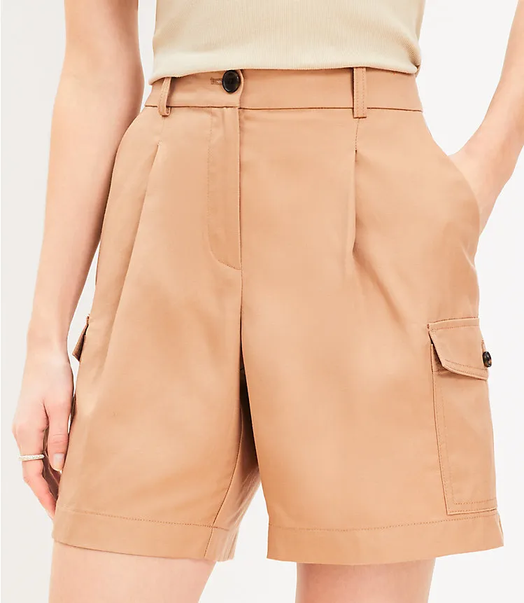 Drapey Cargo Bermuda Shorts