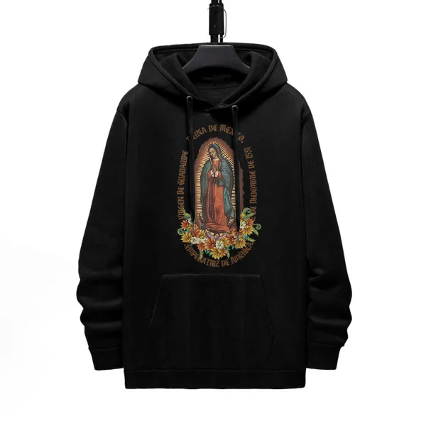 GOD DESIGNED PATTERN PRINTED HOODIE