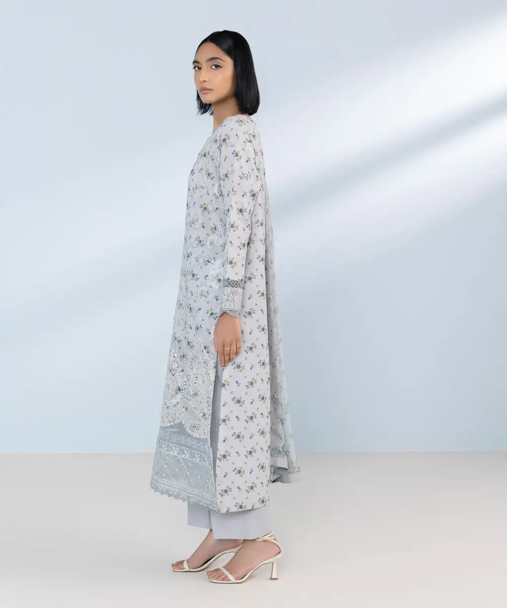 3 Piece - Embroidered Lawn Suit