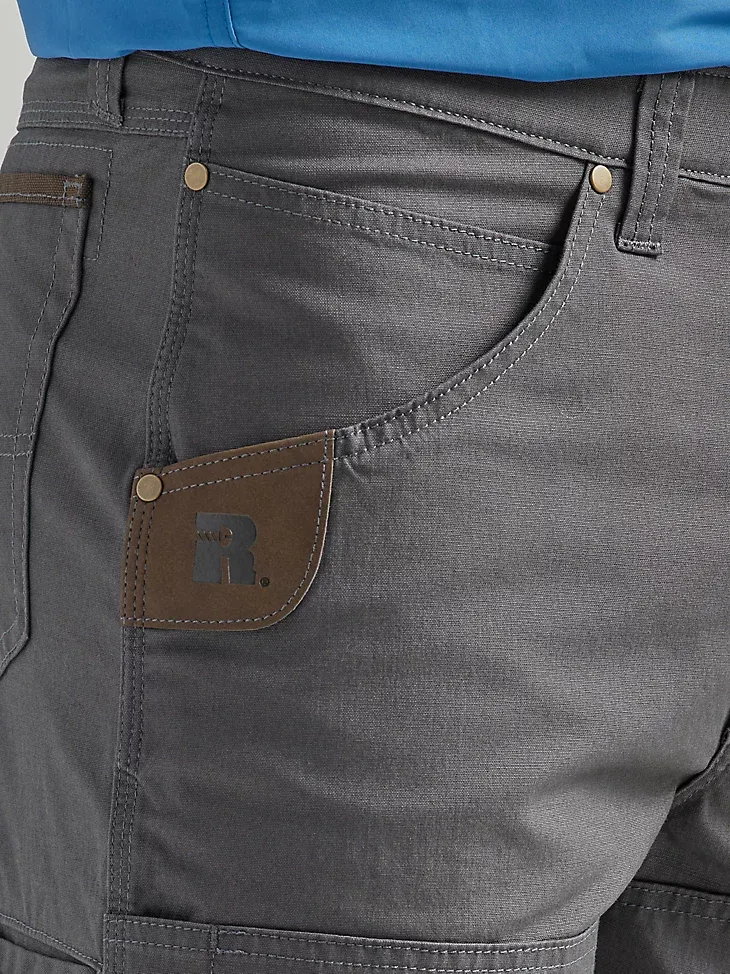 WRANGLER® RIGGS WORKWEAR® UTILITY RELAXED SHORT IN GREY PINSTRIPE