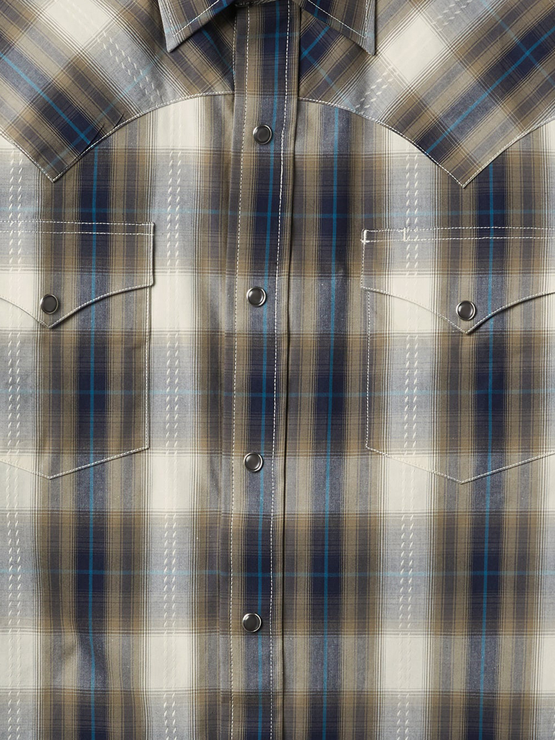 Men's Plaid Dobby Western Shirt