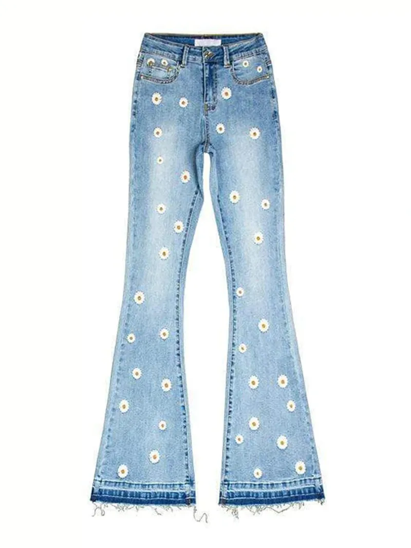 Fashion slim fitting denim pants