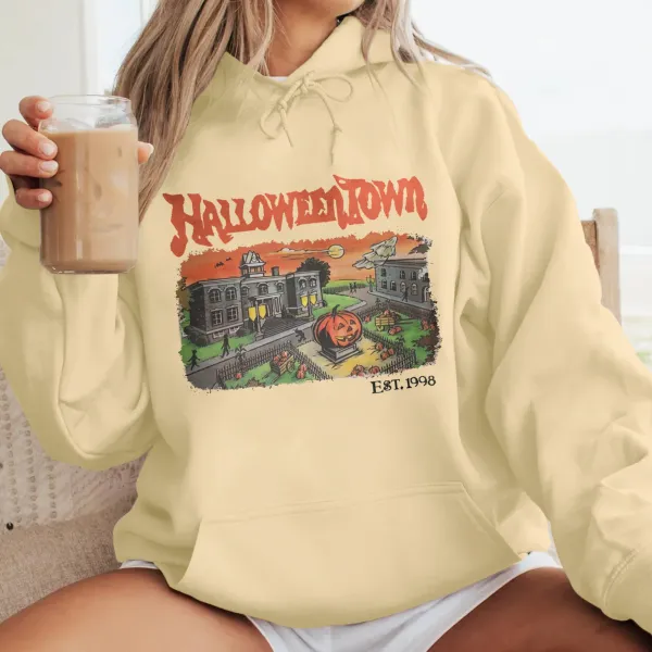 Women's Halloween Printed Hoodie