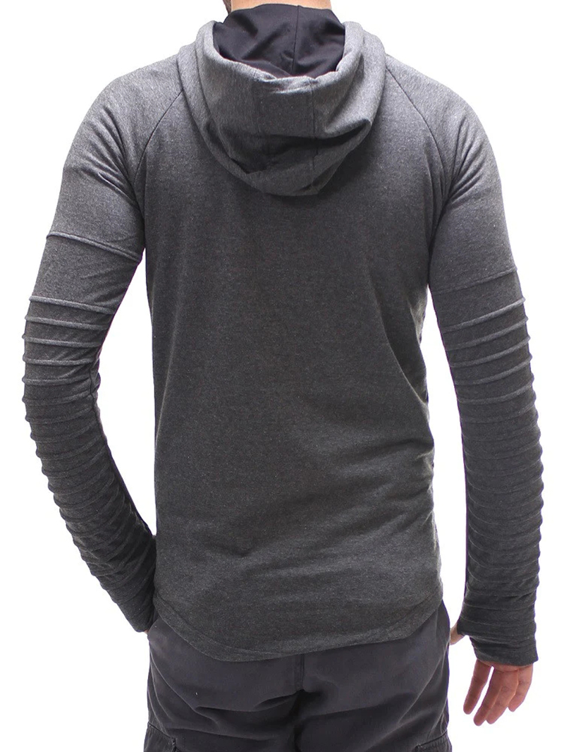 Men's Fashion Ribbed Hoodie