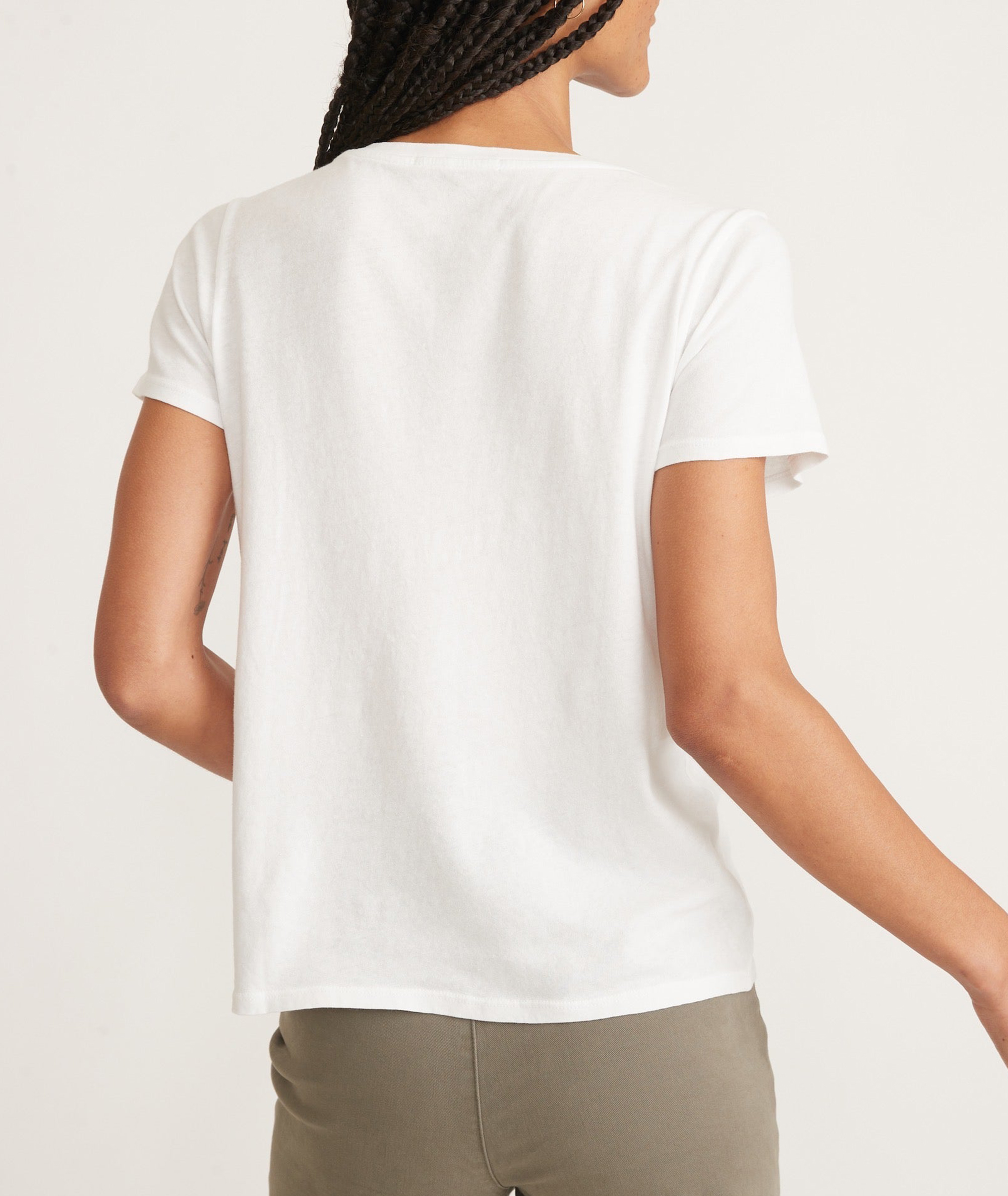 White Crew Tee