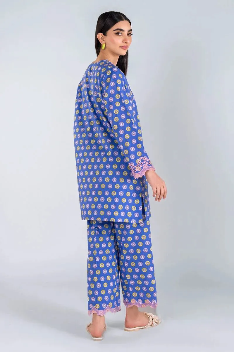 2 Piece | Kurta & Pants | Color Navy Blue