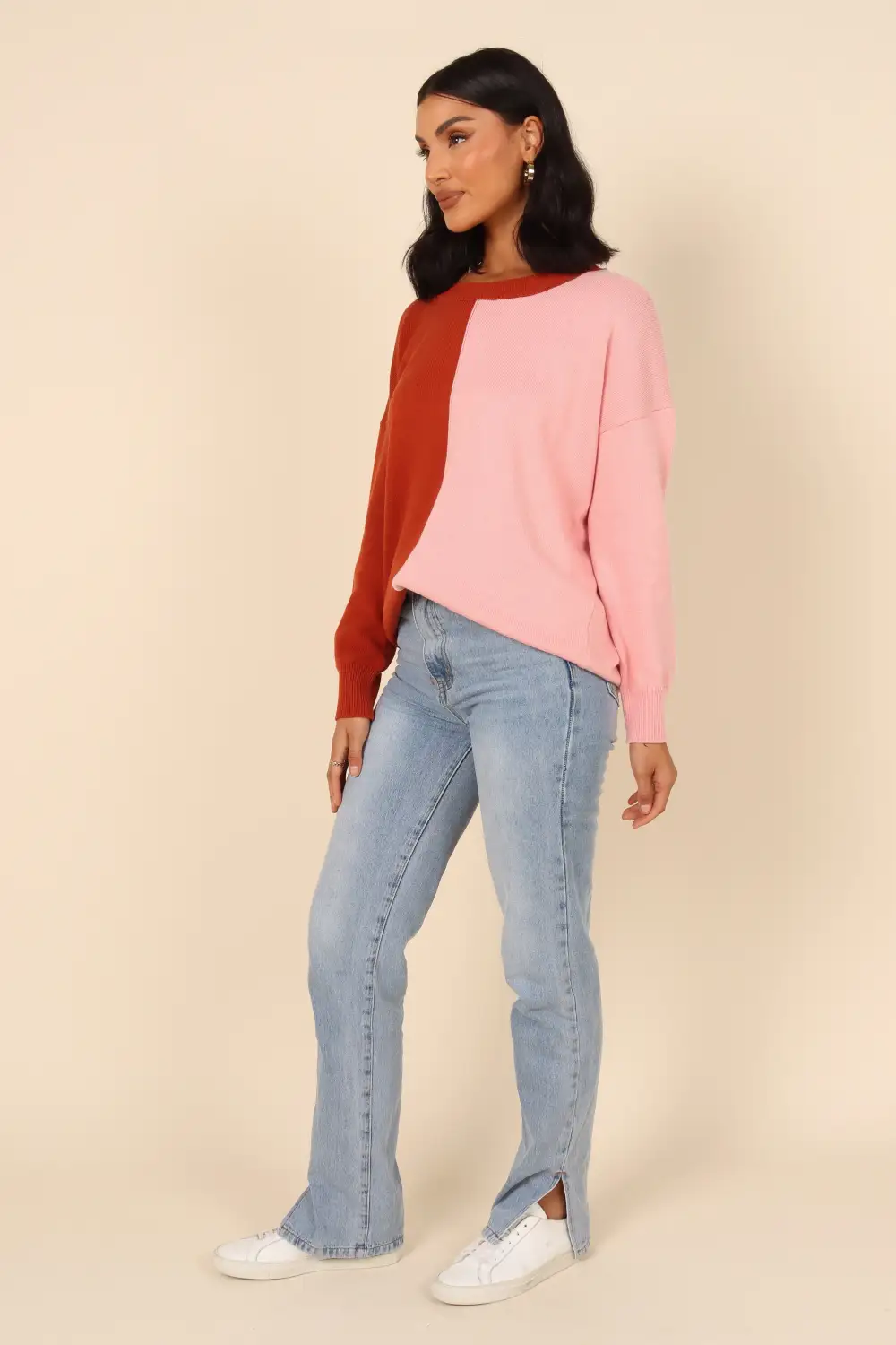 Karlie Knit Sweater - Pink