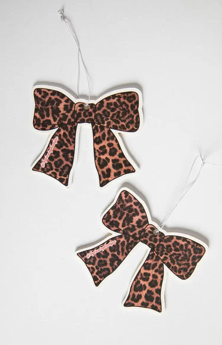 Leopard Print Bow Air Freshener