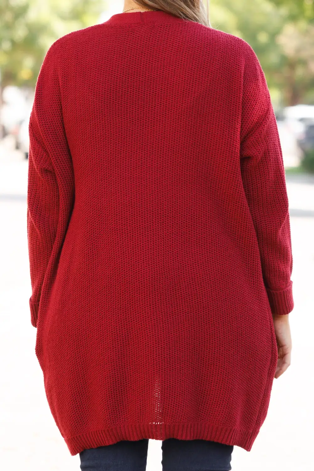 Hey Queen Cardigan, Burgundy