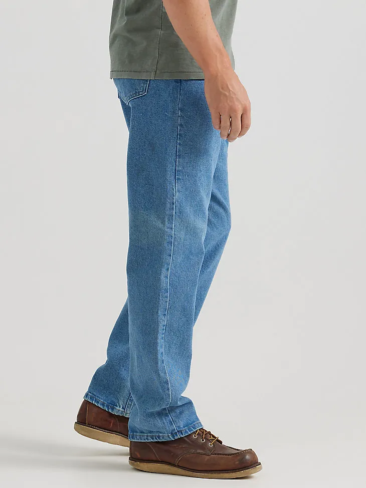 MEN'S WRANGLER AUTHENTICS® RELAXED FIT FLEX JEAN IN DARK STONEWASH