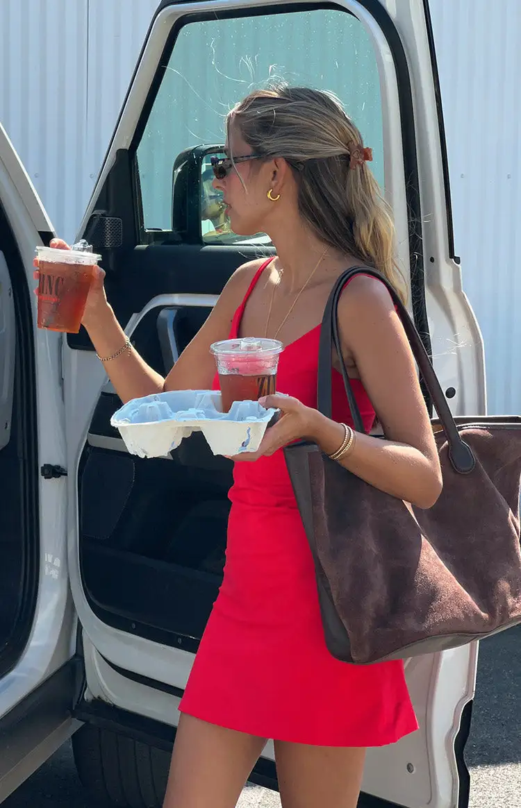 Shantel Red Mini Dress