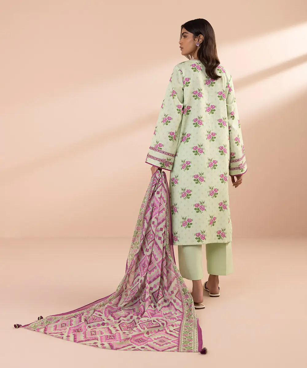 3 Piece - Printed Lawn Suit