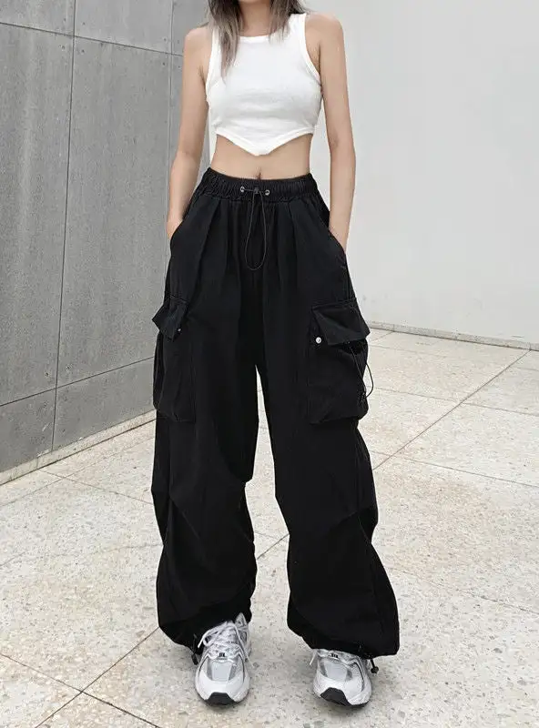 Retro Tooling Casual Pants Loose Wide-leg Pants