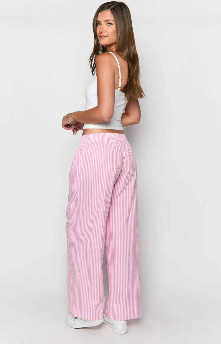 Mahalia Pink Stripe Pants