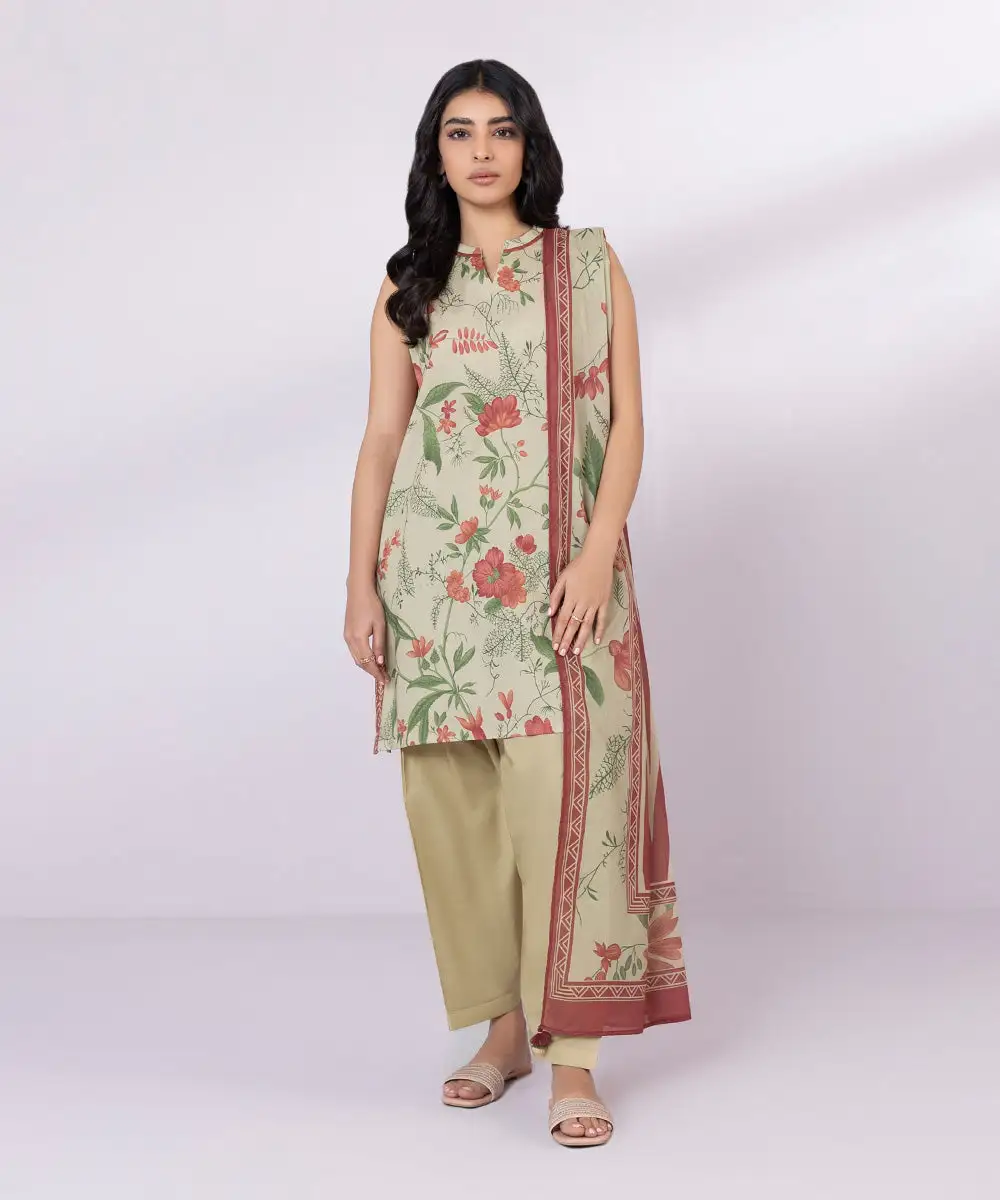 2 Piece - Printed Lawn Suit