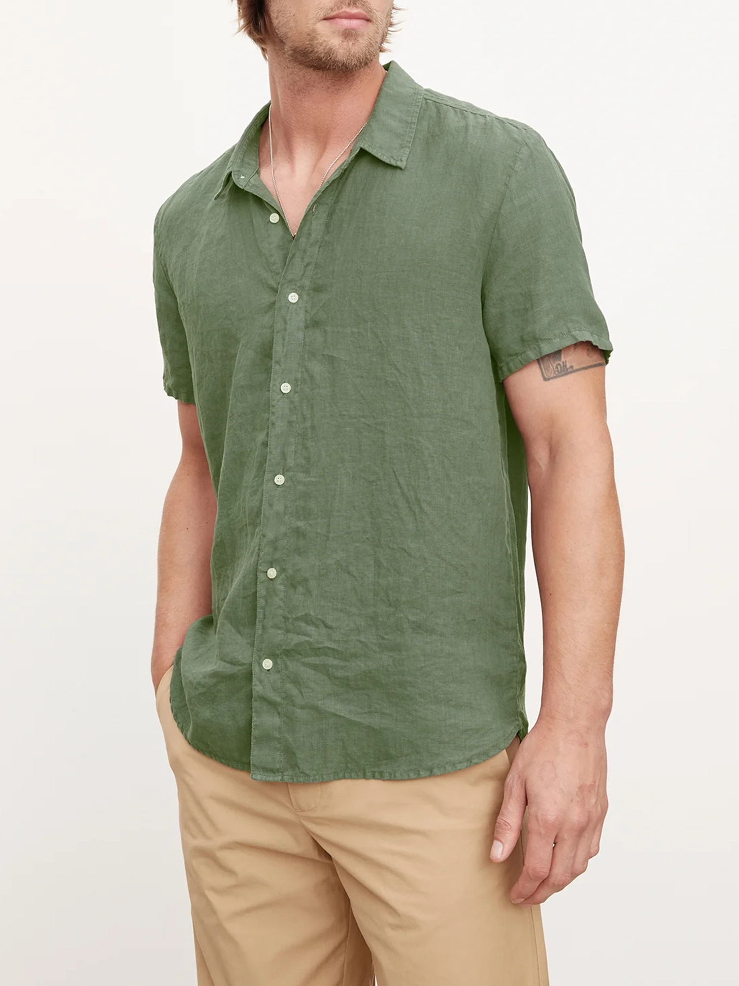 Daily Solid Short Sleeve Shirts